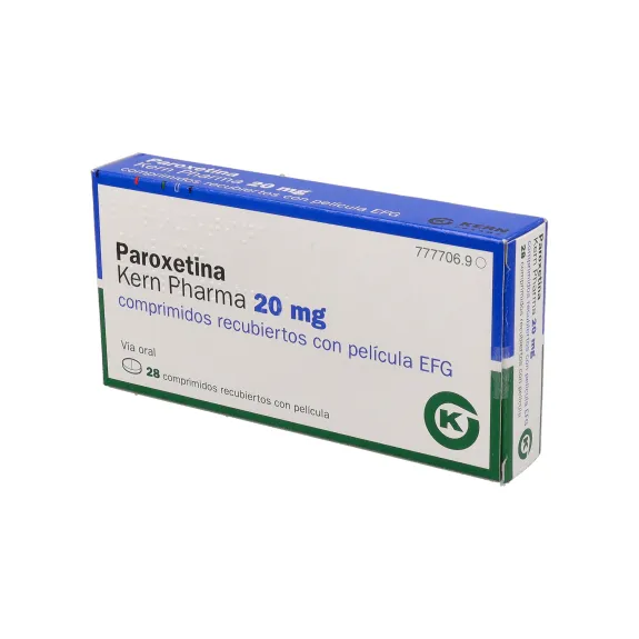 Paroxetina Alter 20 mg compresse rivestite con film EFG compresse, rivestite con film