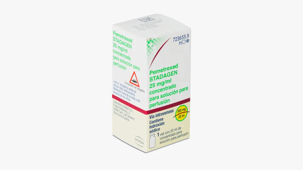 Pemetrexed Stadagen 25 mg/ml concentrate for infusion solution solution for infusion, concentrate