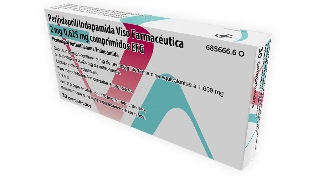 Perindopril/indapamide Viso Farmaceutica 2 mg/0,625 mg compresse EFG compresse