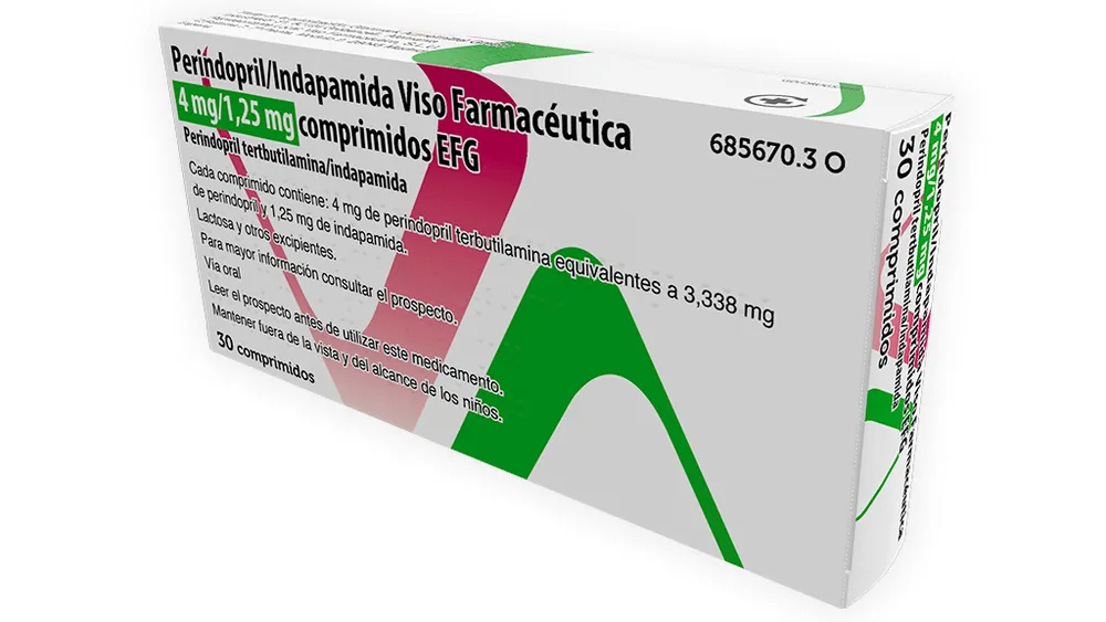 Perindopril/indapamide Viso Farmaceutica 4 mg/1,25 mg compresse EFG compresse