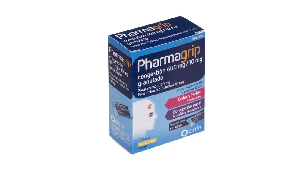 Pharmagrip Congestion 600 mg/10 mg granules granules
