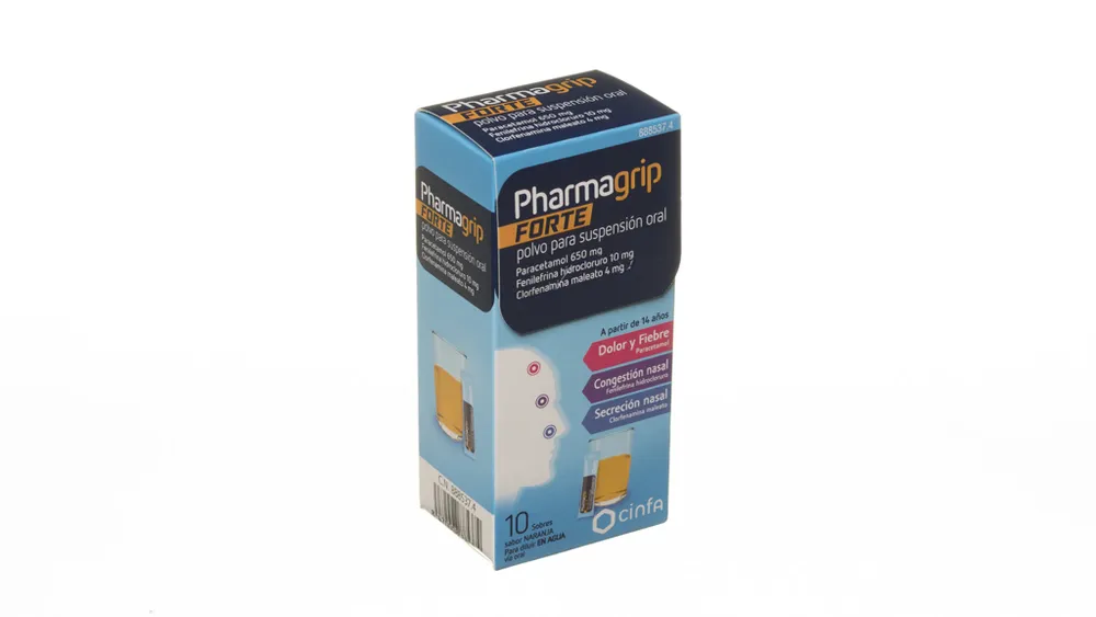 Pharmagrip Forte Nasal Congestion and Secretion Oral Suspension Powder powder for preparation of oral suspension