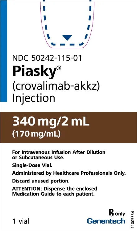 PIASKY 340 MG SOLUCION INYECTABLE Y PARA PERFUSION SOLUCIÓN INYECTABLE Y PARA PERFUSIÓN