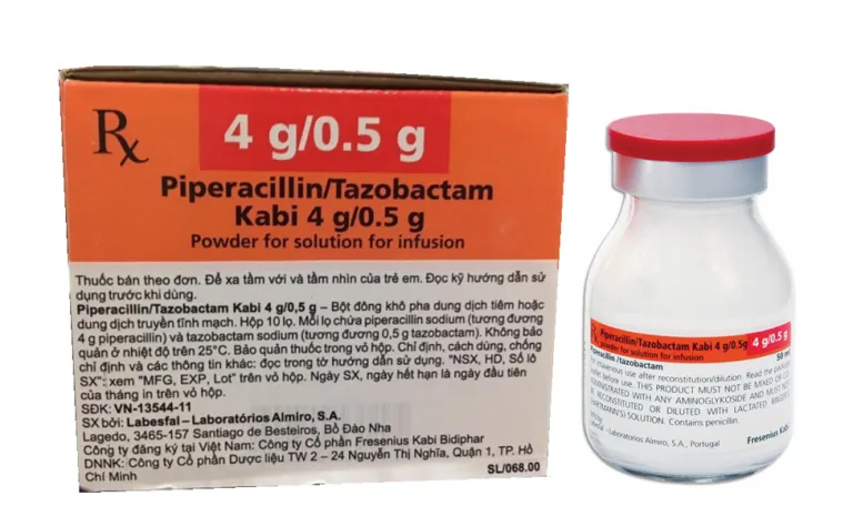Piperacillin/tazobactam Kabi 4 g/0.5 g powder for solution for infusion EFG powder for solution for infusion