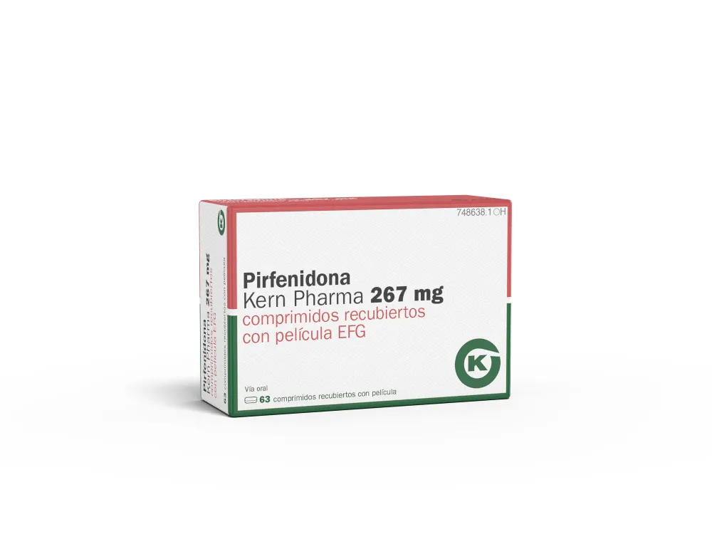Pirfenidone Kern Pharma 267 mg film-coated tablets EFG tablets, film-coated