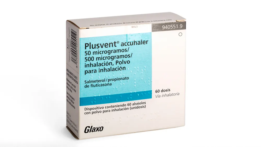 Plusvent Accuhaler 50 microgrammi/500 microgrammi/inhalazione, polvere per inalazione polvere per inalazione