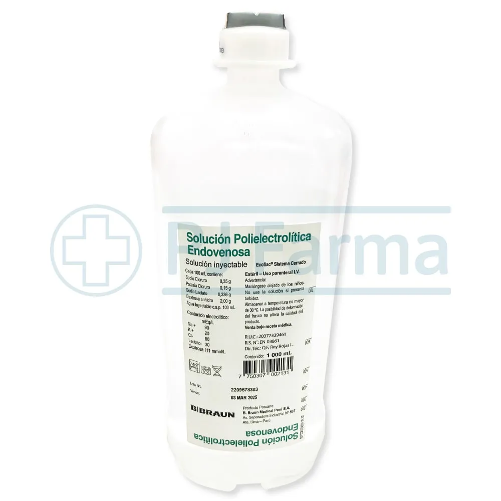 Polielectrolítica Plus Braun Miniplasco concentrate for infusion solution solution for infusion