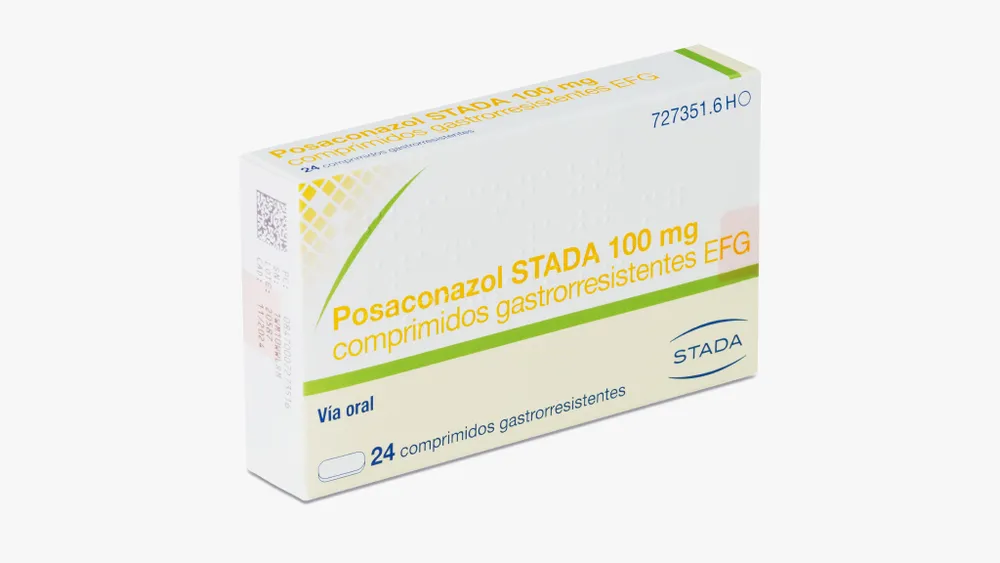 Posaconazolo Stada 100 mg compresse gastroresistenti EFG compresse, rivestite con film