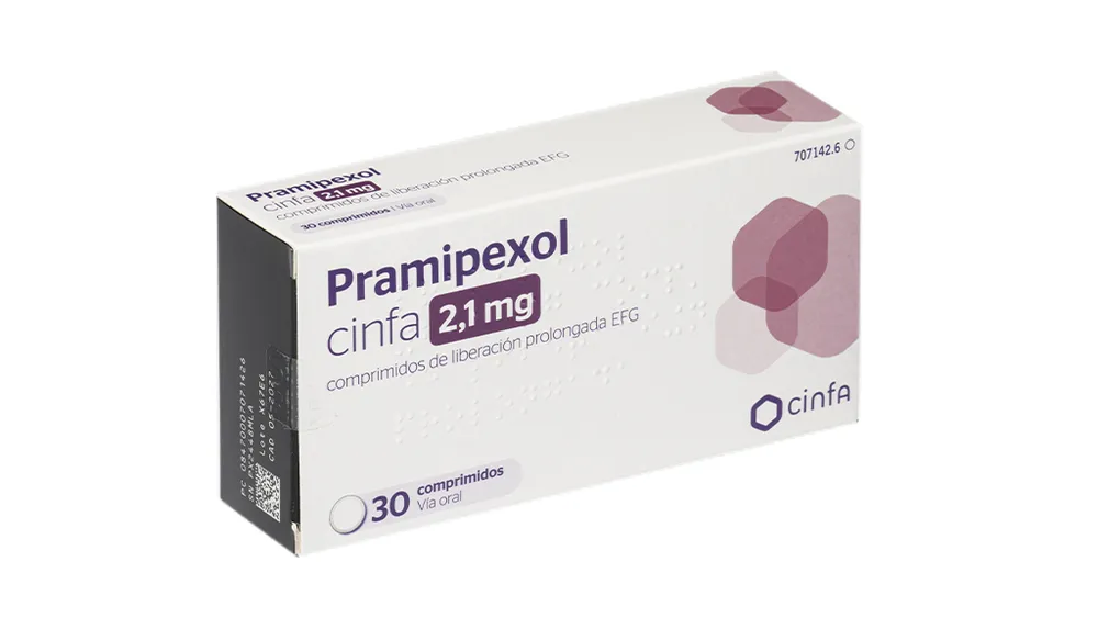 Pramipexole Cinfa 2.1 mg prolonged-release tablets EFG tablets, prolonged-release