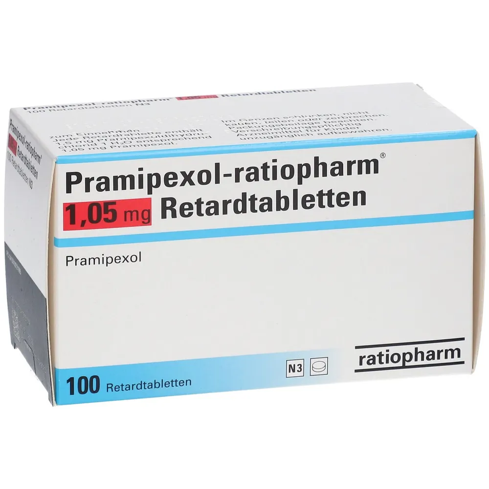 Pramipexole Ratiopharm 1.05 mg prolonged-release tablets EFG tablets, prolonged-release