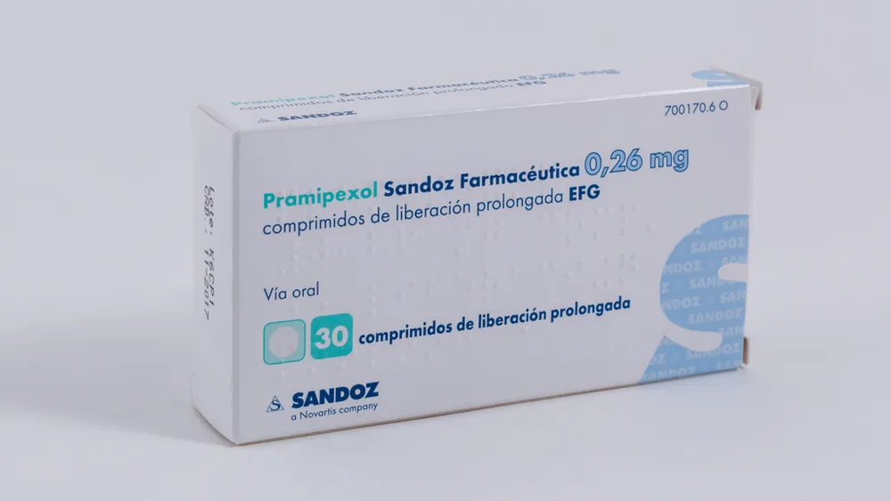 Pramipexole Sandoz Farmaceutica 0.26 mg prolonged-release tablets EFG tablets, prolonged-release
