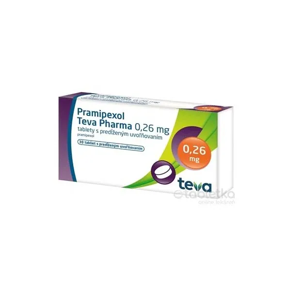 Pramipexole Teva 0.26 mg prolonged-release tablets EFG tablets, prolonged-release