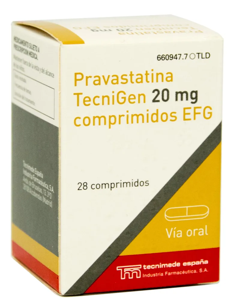 Pravastatin Mabo 20 mg tablets EFG tablets