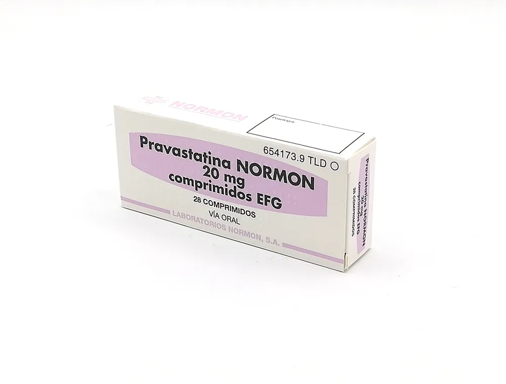Pravastatin Normon 20 mg tablets EFG tablets