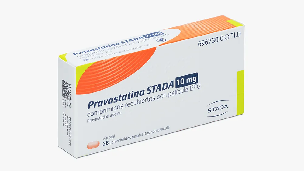 PRAVASTATINA STADA 10 MG COMPRIMIDOS RECUBIERTOS CON PELICULA EFG COMPRIMIDO RECUBIERTO CON PELÍCULA