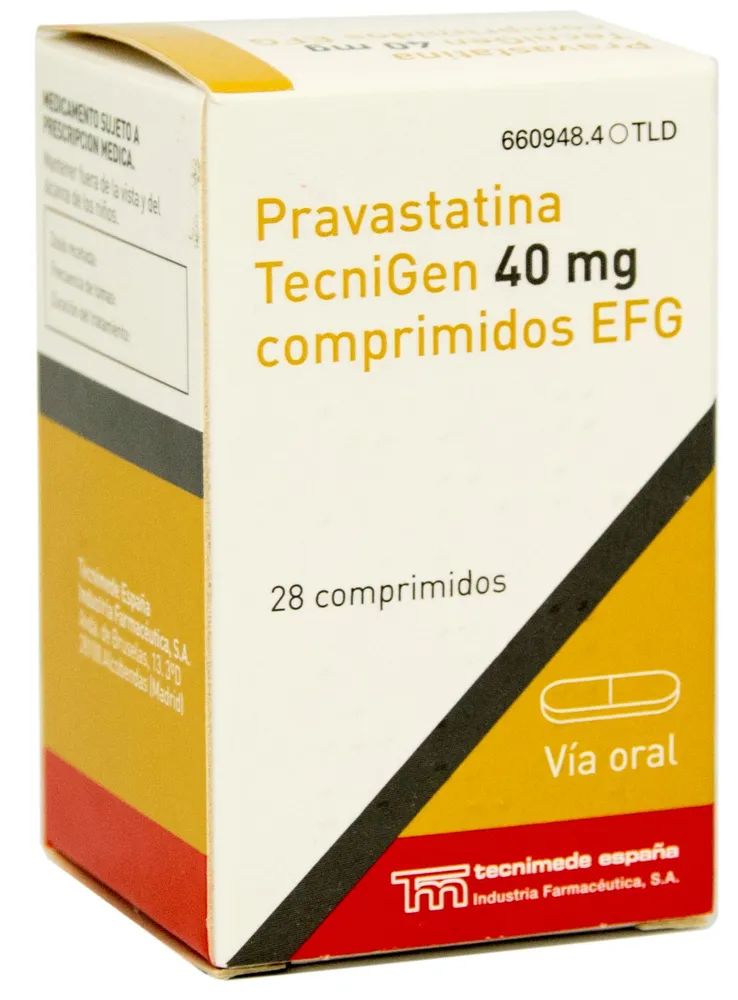 Pravastatin TecniGen 40 mg tablets EFG tablets