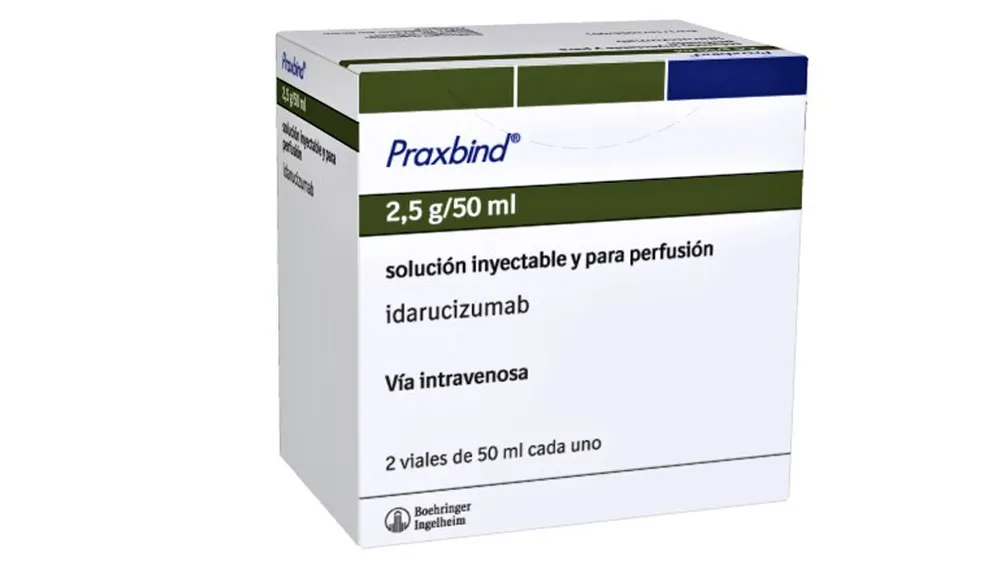 Praxbind 2.5 g/50 ml solution for injection and infusion solution for injection and for infusion