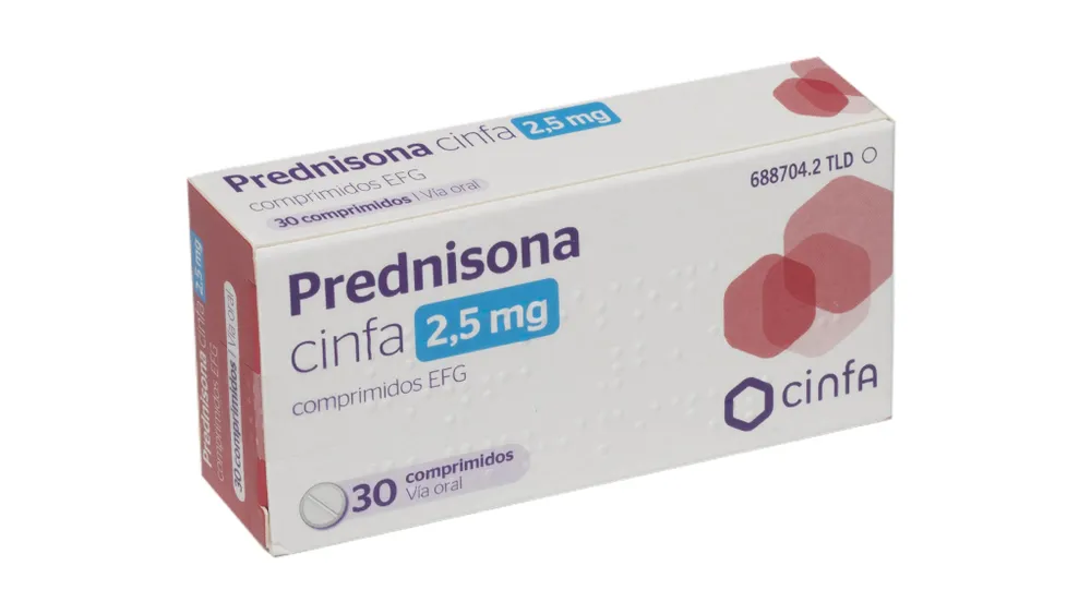 Prednisone CINFA 2.5 mg tablets EFG tablets