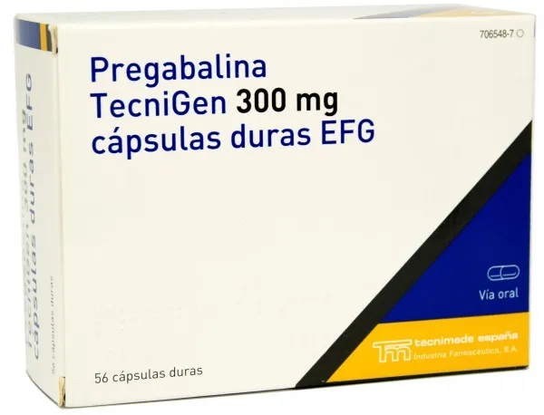 Pregabalina TAD 300 mg capsule rigide EFG capsule, rigide