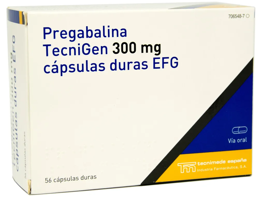 Pregabalin Tecnigen 300 mg hard capsules EFG capsules, hard