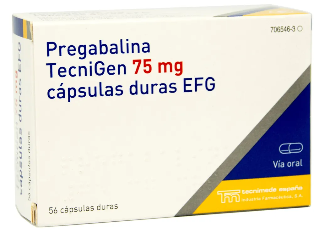 Pregabalina Tecnigen 75 mg capsule rigide EFG capsule, rigide