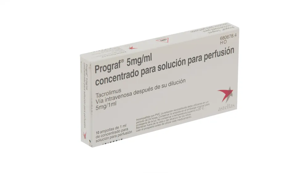 PROGRAF 5 mg/ml CONCENTRADO PARA SOLUCION PARA PERFUSION CONCENTRADO PARA SOLUCIÓN PARA PERFUSIÓN