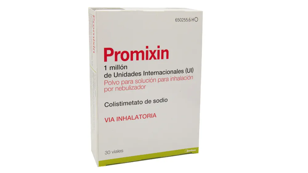 Promixin 1 milione di unità internazionali (UI), polvere per soluzione per inalazione mediante nebulizzatore polvere per soluzione per inalazione mediante nebulizzatore