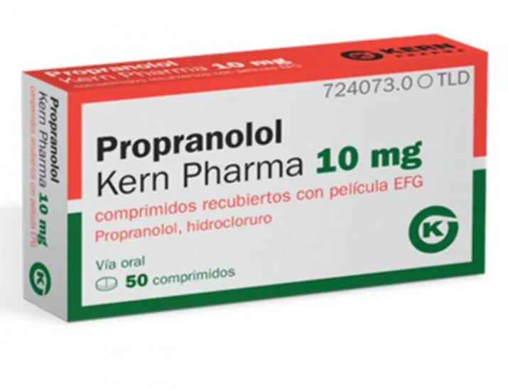Propranolol Kern Pharma 10 mg film-coated tablets EFG tablets, film-coated