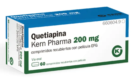 Quetiapine Kern Pharma 200 mg film-coated tablets EFG tablets, film-coated