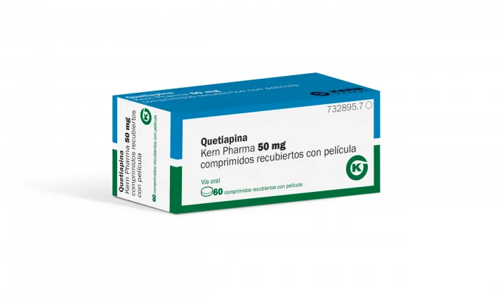 Quetiapine Kern Pharma 50 mg film-coated tablets tablets, film-coated