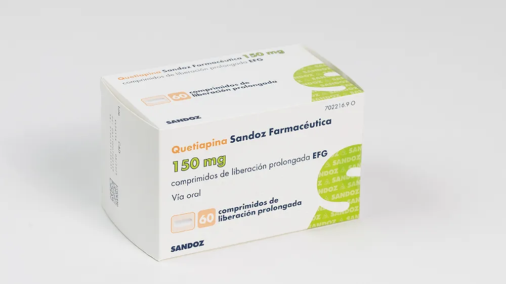 Quetiapine Sandoz Farmaceutica 150 mg prolonged-release tablets EFG tablets, prolonged-release