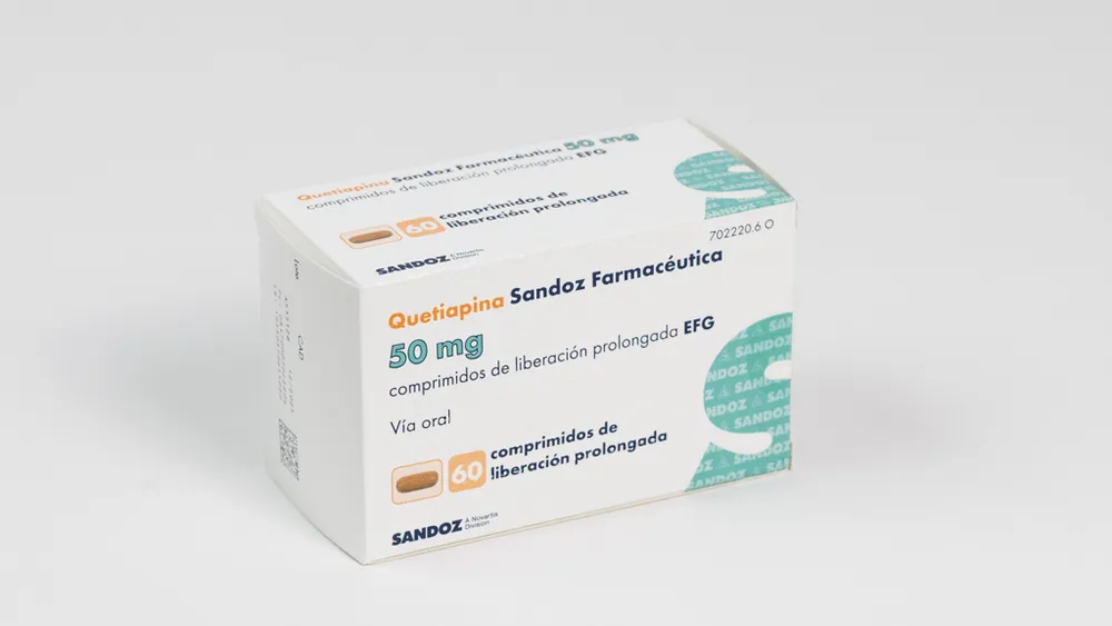 Quetiapine Sandoz Farmaceutica 50 mg prolonged-release tablets EFG tablets, prolonged-release