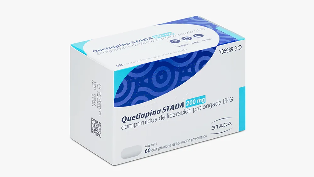 QUETIAPINA STADA 200 MG COMPRIMIDOS DE LIBERACION PROLONGADA EFG COMPRIMIDO DE LIBERACIÓN PROLONGADA
