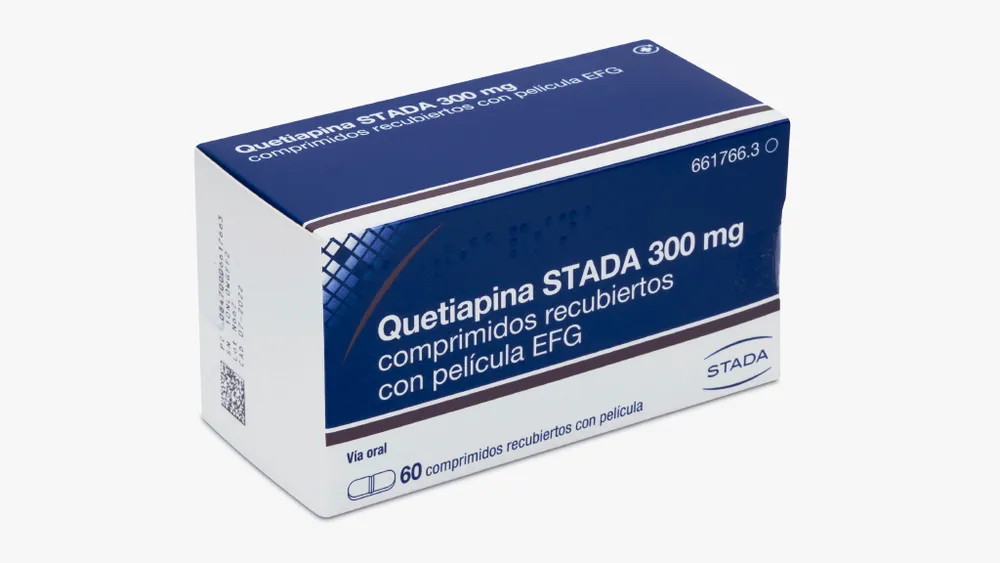 QUETIAPINA STADA 300 mg COMPRIMIDOS RECUBIERTOS CON PELICULA EFG COMPRIMIDO RECUBIERTO CON PELÍCULA