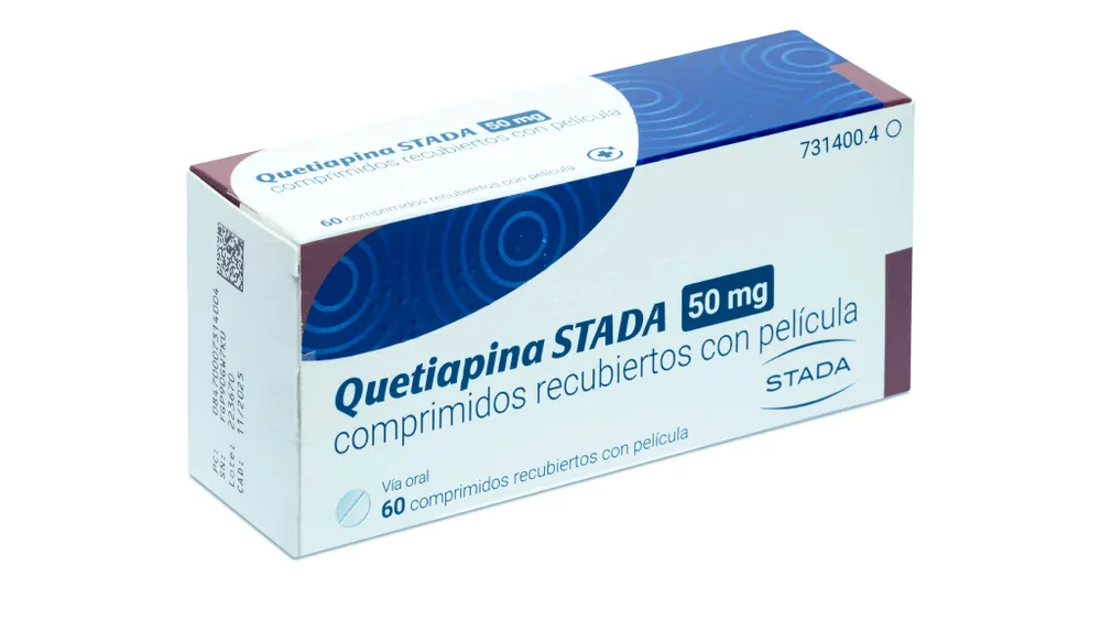QUETIAPINA STADA 50 MG COMPRIMIDOS RECUBIERTOS CON PELICULA COMPRIMIDO RECUBIERTO CON PELÍCULA