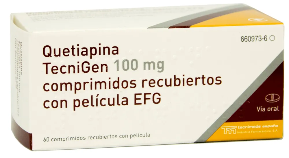 Quetiapina Tecnigen 100 mg compresse rivestite con film EFG compresse, rivestite con film
