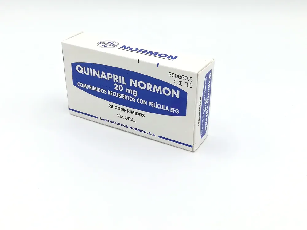 Quinapril Normon 20 mg film-coated tablets EFG tablets, film-coated
