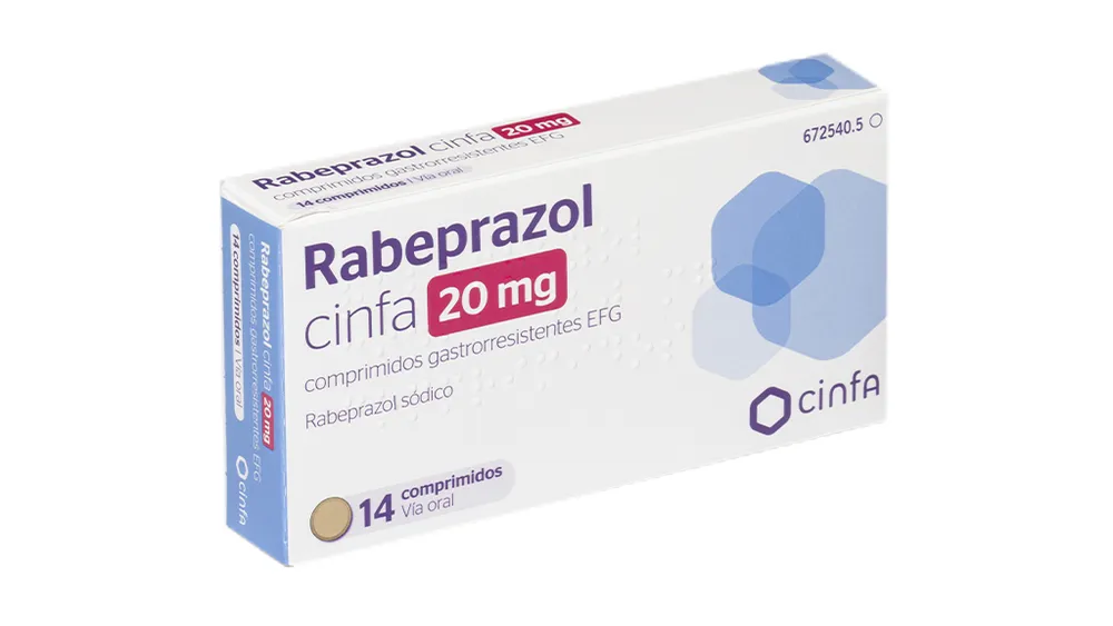 Rabeprazole Cinfa 20 mg gastro-resistant tablets EFG tablets, enteric-coated