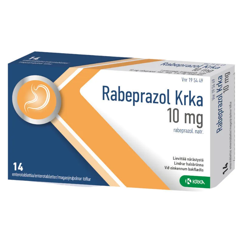 Rabeprazole Krka 10 mg gastro-resistant tablets EFG tablets, enteric-coated