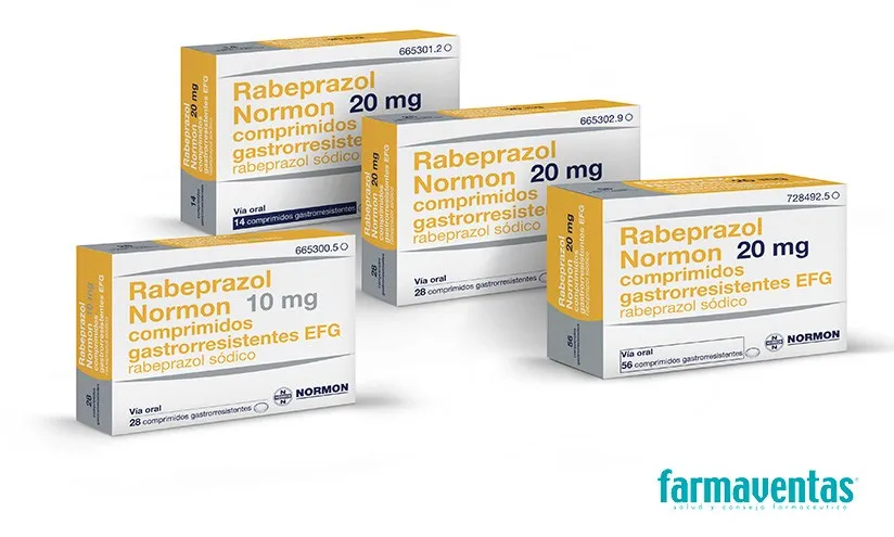 Rabeprazole Normon 20 mg gastro-resistant tablets EFG tablets, enteric-coated