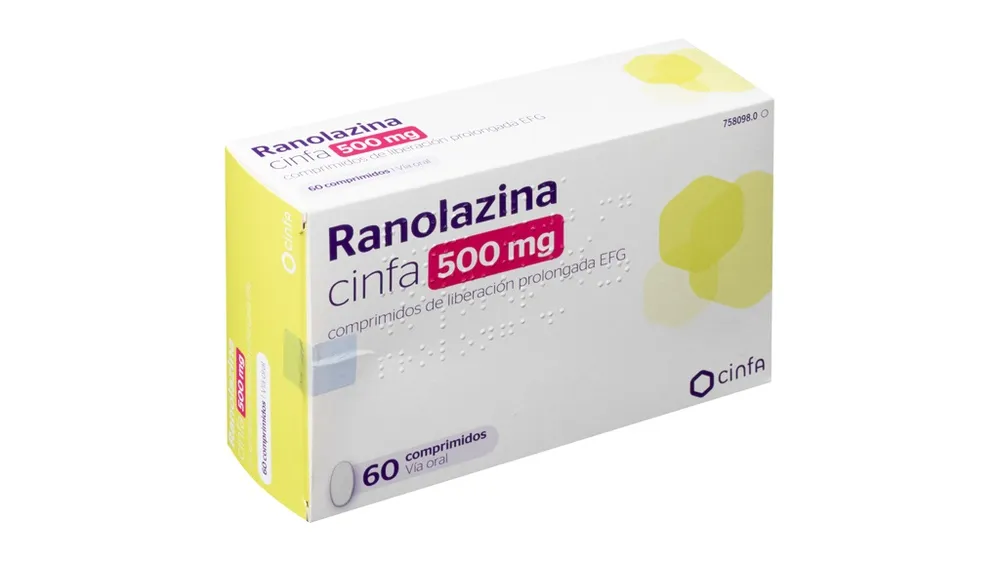 Ranolazine Alter 500 mg prolonged-release tablets EFG tablets, prolonged-release