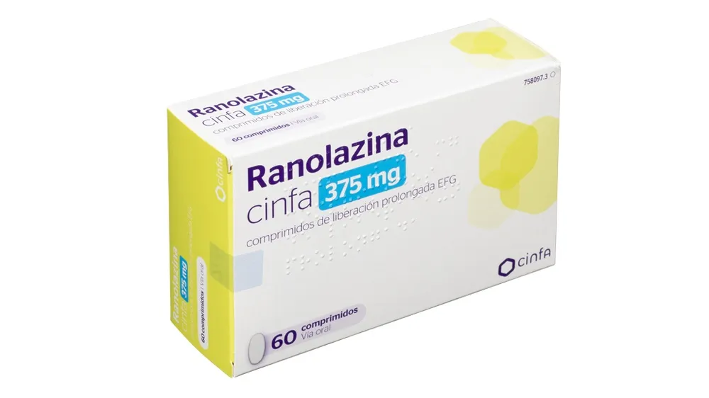 Ranolazine Krka 375 mg prolonged-release tablets EFG tablets, prolonged-release