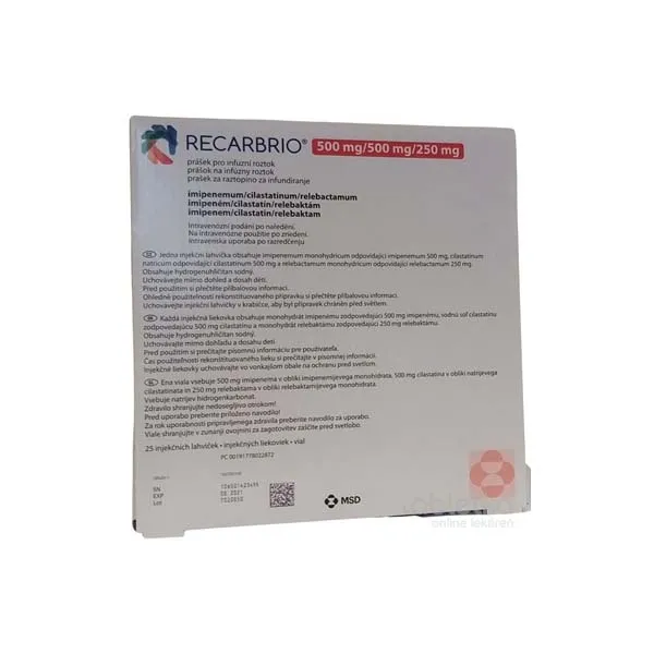 Recarbrío 500 mg/500 mg/250 mg powder for solution for infusion powder for solution for infusion