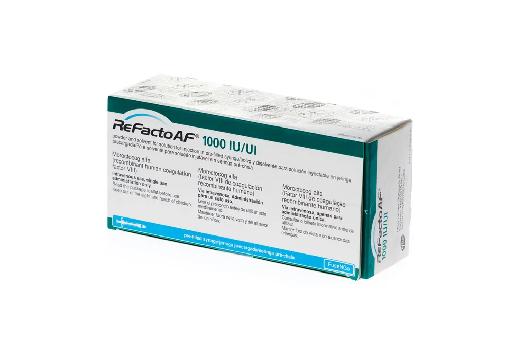 Refacto AF 1000 IU powder and solvent for solution for injection in pre-filled syringe powder and solvent for solution for injection in pre-filled syringe