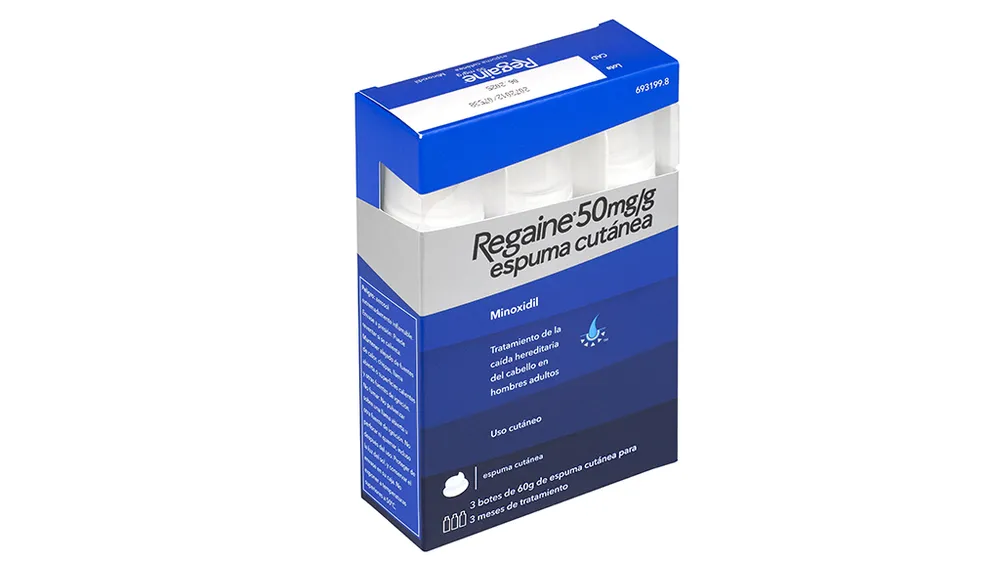 Regaine 50 mg/g cutaneous foam foam, cutaneous