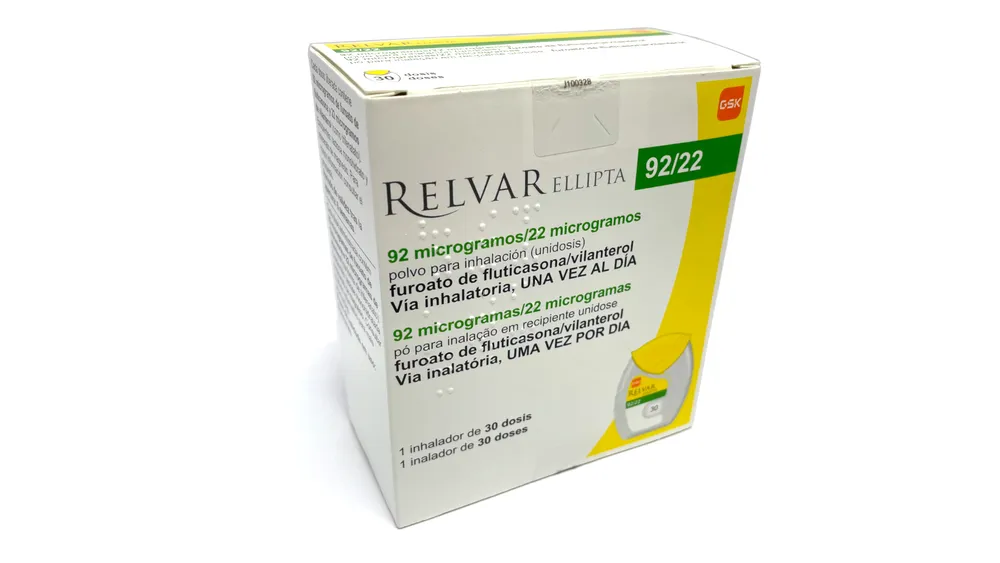 Relvar Ellipta 92 mcg/22 mcg polvere per inalazione (Unidodis) polvere per inalazione unidose