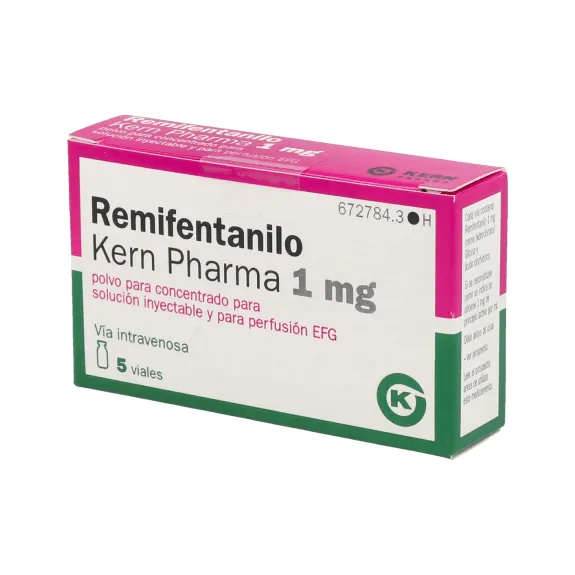 Remifentanil Kern Pharma 1 mg powder for concentrate for solution for injection and infusion EFG powder for concentrate for injectable solution and for perfusion