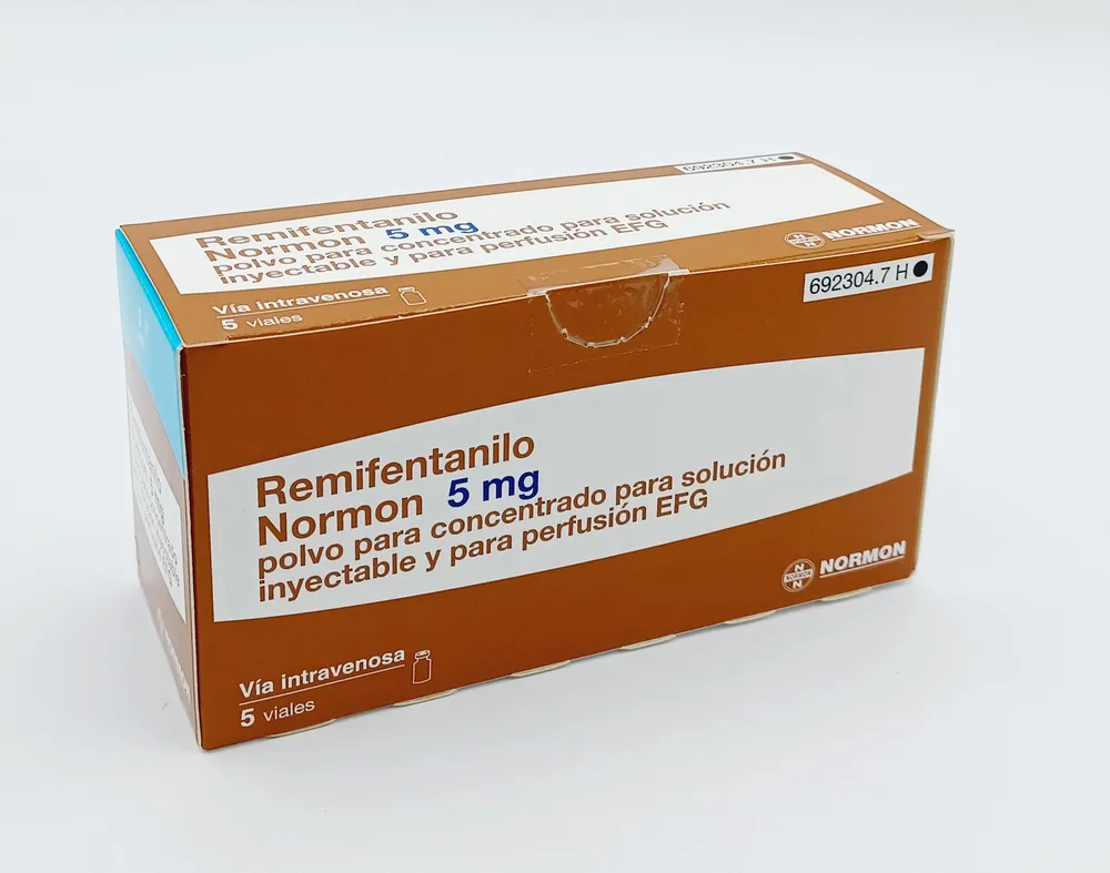 REMIFENTANILO NORMON 5 MG POLVO PARA CONCENTRADO PARA SOLUCION INYECTABLE Y PARA PERFUSION EFG POLVO PARA CONCENTRADO PARA SOLUCION INYECTABLE Y PARA PERFUSION