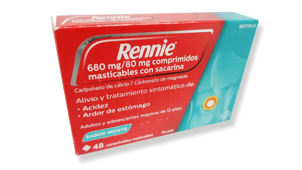 Rennie 680 mg/80 mg compresse masticabili con saccarina compresse, masticabili