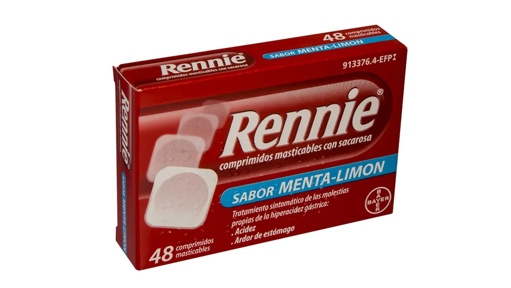 Rennie 680 mg/80 mg chewable tablets with sucrose tablets, chewable